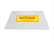 Vidro Acrilico 20x20 para abrigos de hidrante com adesivo