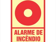 PLACA ALARME INCENDIO 10 X 15CM PVC 2MM EX 0524 E2