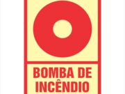 PLACA BOMBA INCENDIO 10 X 15CM PVC 2MM EX 0525 E3
