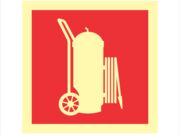 PLACA EXTINTOR T CARRETA 15 X 15CM PVC 2MM EX 0507 E11