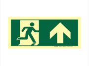 PLACA SAIDA SETA P CIMA 12 X 24CM PVC 2MM PP0539 S3