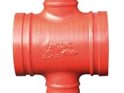 Cruzeta de Redução Ranhurada com Saída Central Roscada